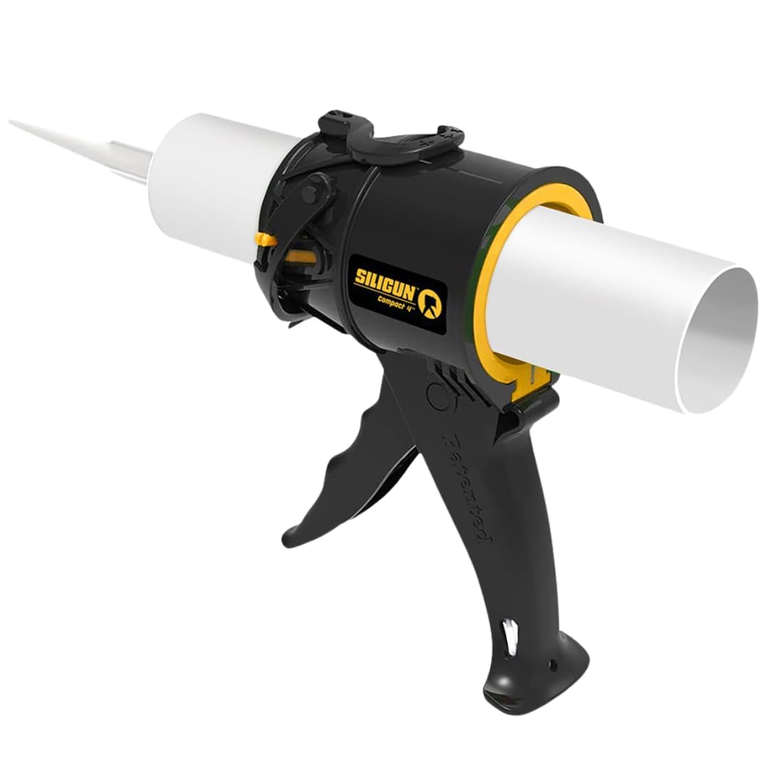 Compact No-Drip Caulking Gun for 10 oz Tubes