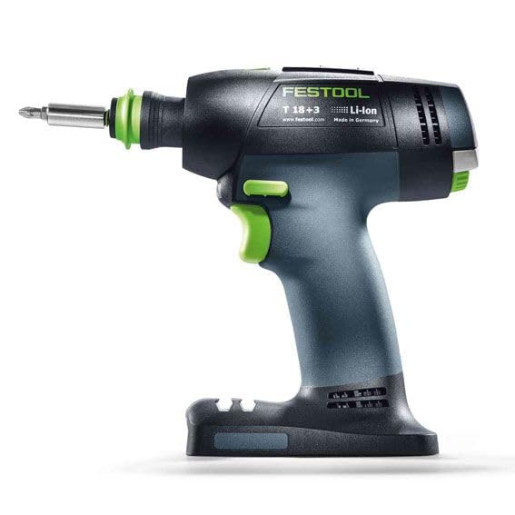 Festool 577608 Cordless Drill T18+3 HPC 18V 4.0 Ah I-Set