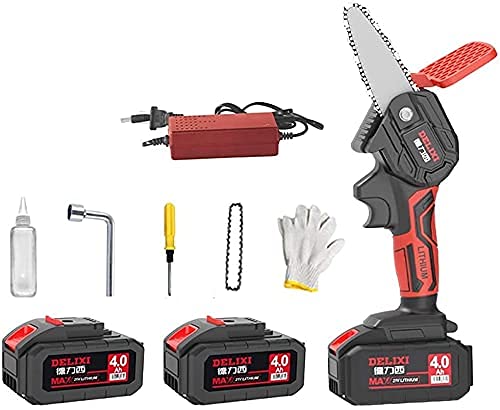 4" 21V Cordless Mini Chainsaw with Battery