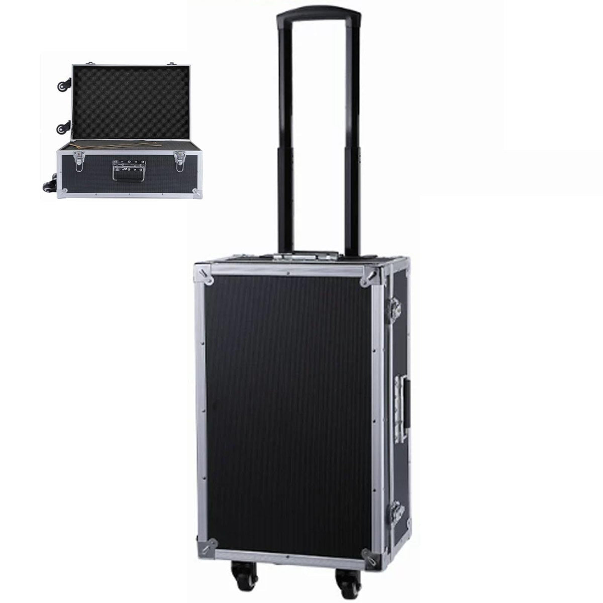 RFBXZPTADNU Multifunctional Aluminum Alloy Pull-Rod Toolbox, Repair Box
