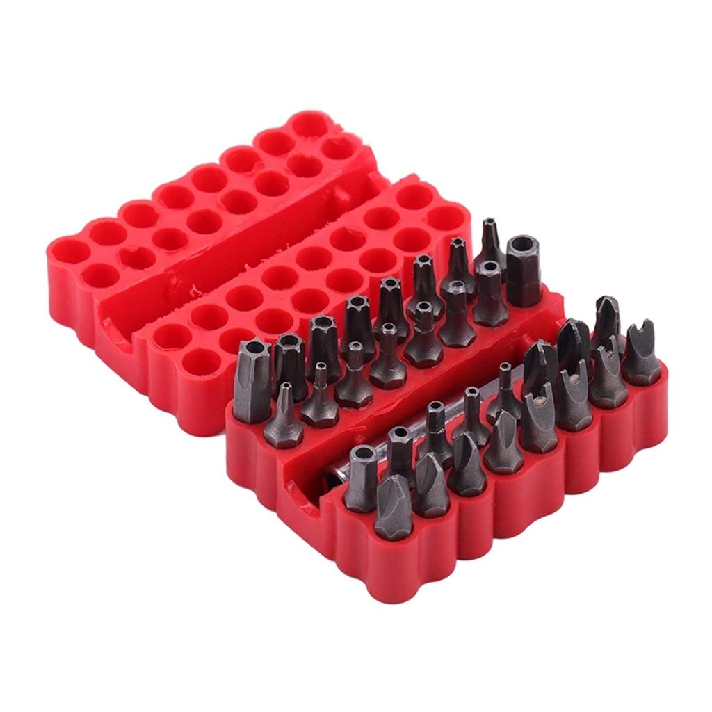 33-Piece Security Screwdriver Bit Set with Magnetic Holder
