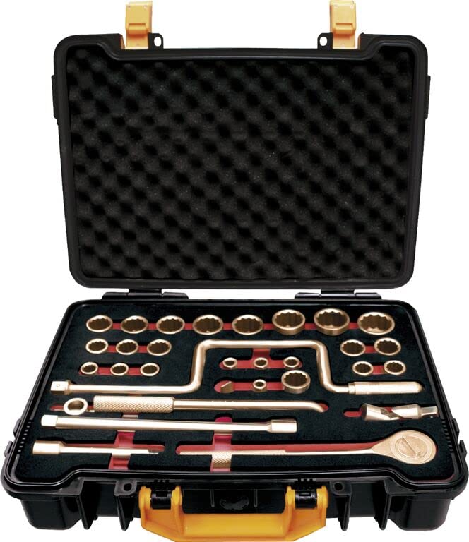 31PC-SOCKET WRNCH 1/2"(5/16"-1.1/4") NON SPK (12 EDGE)