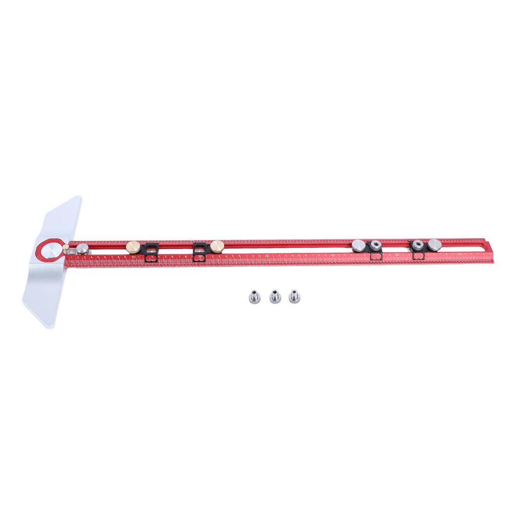 Aluminum T-Ruler with Scriber for Woodworkin