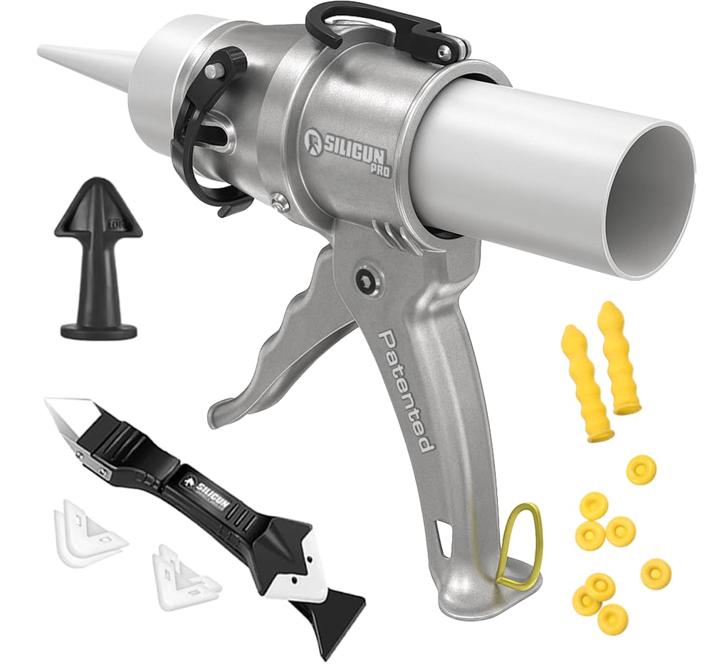 Compact 24:1 No-Drip Caulking Gun