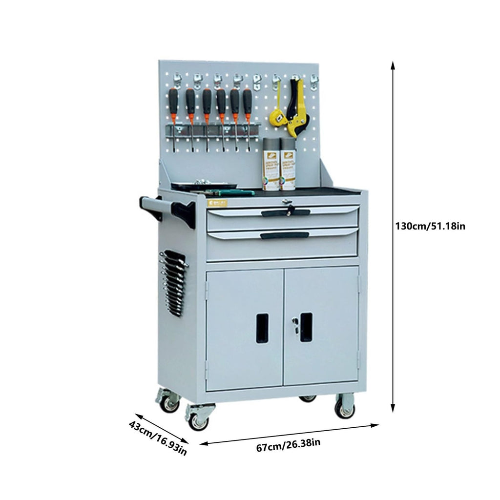 High-Capacity Rolling Steel Tool Chest with Drawers