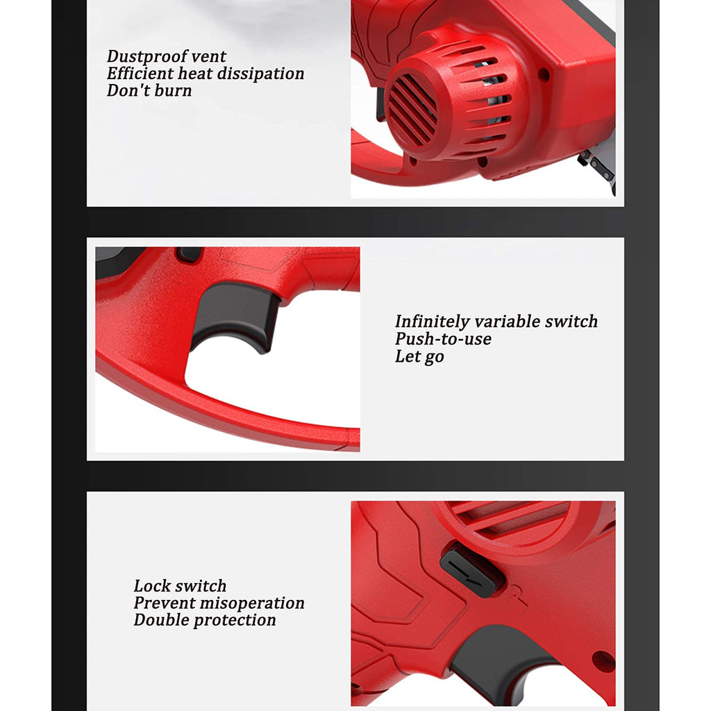 4" Cordless Mini Chainsaw with Rechargeable Battery