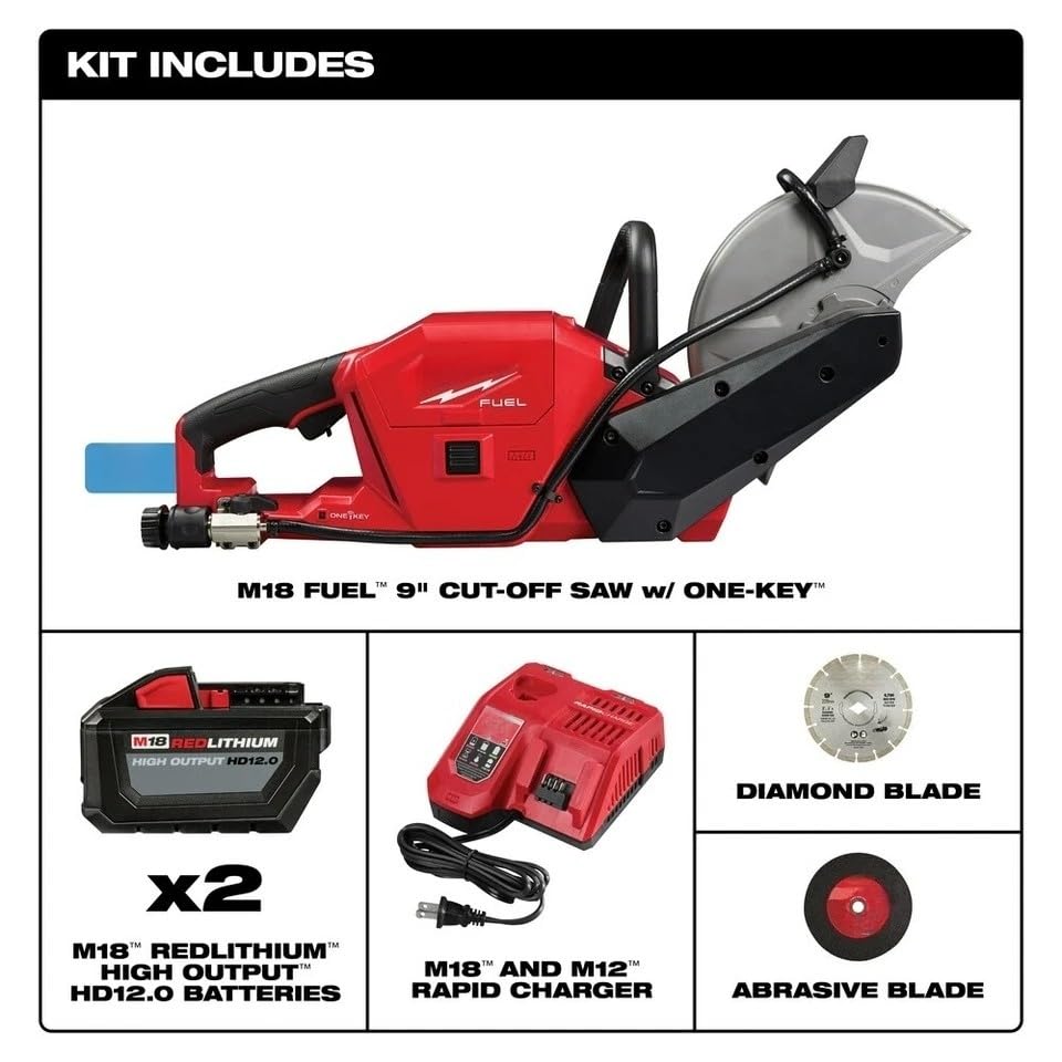 9" Cordless Concrete Cut-Off Saw Kit
