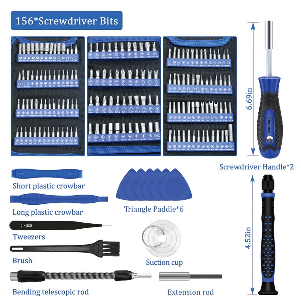 170-Piece Multifunctional Screwdriver & Repair Tool Set