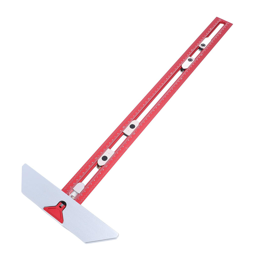 Aluminum T-Ruler with Scriber for Woodworkin