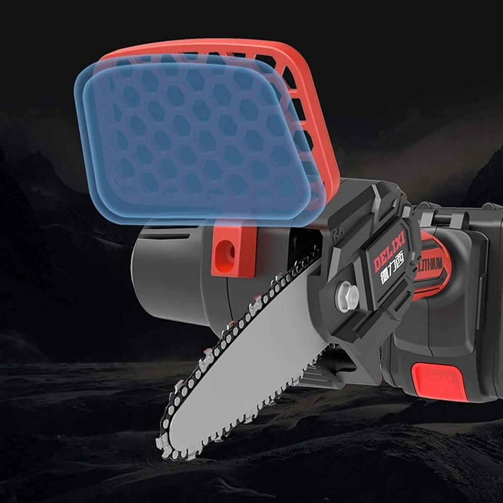 4" 21V Cordless Mini Chainsaw with Battery