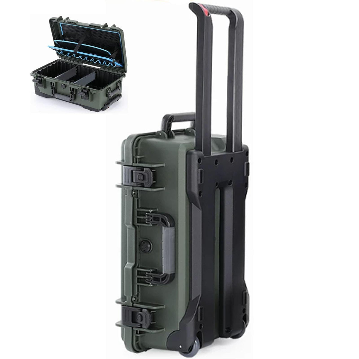 RFBXZPTADNU Multifunctional Aluminum Alloy Pull-Rod Toolbox, Repair Box
