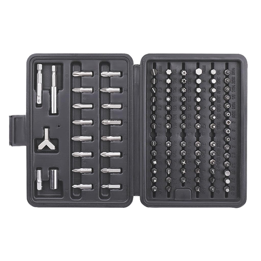 100-Piece Multi-Shape Screwdriver Bit Set