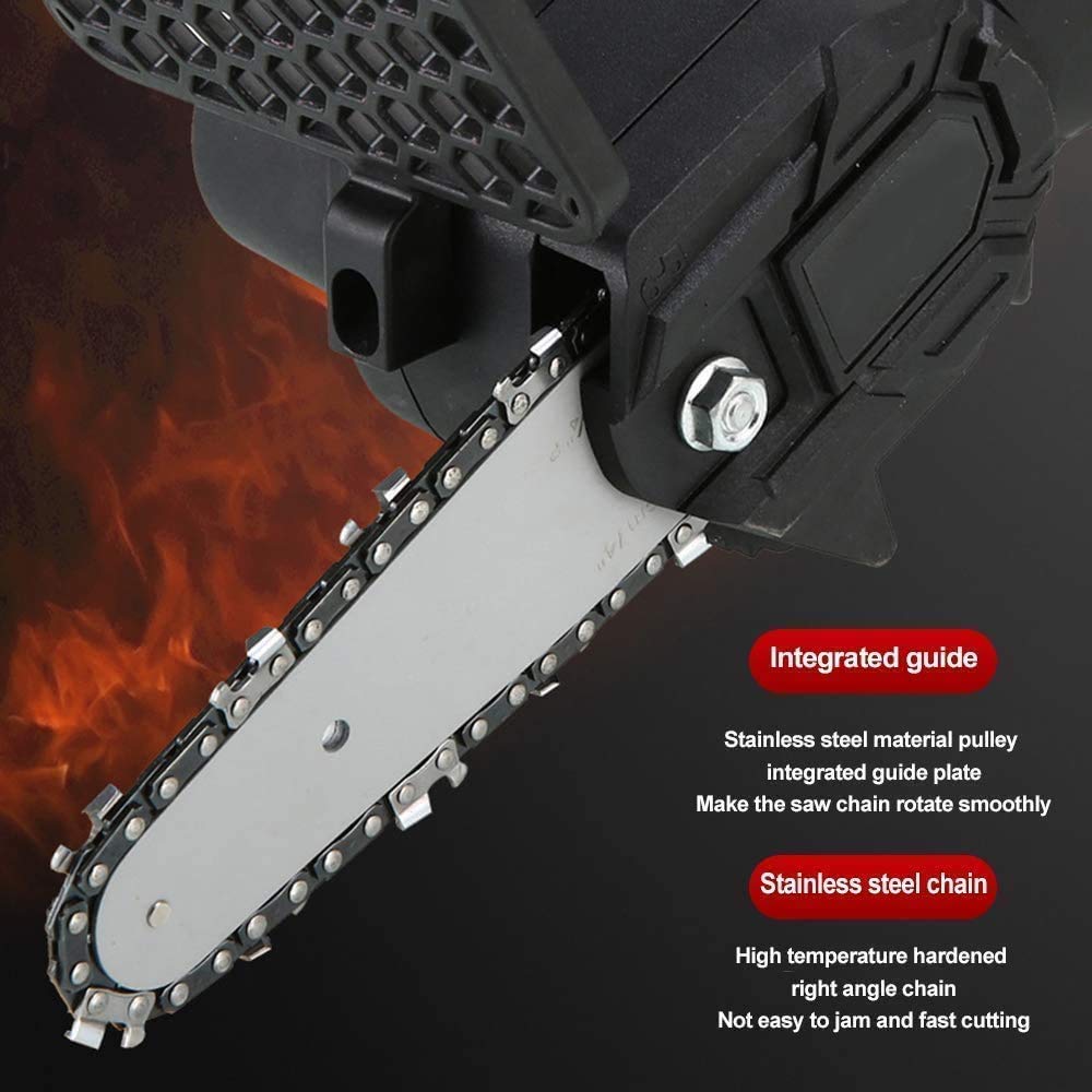 4" Brushless Cordless Mini Chainsaw with 2 Batteries