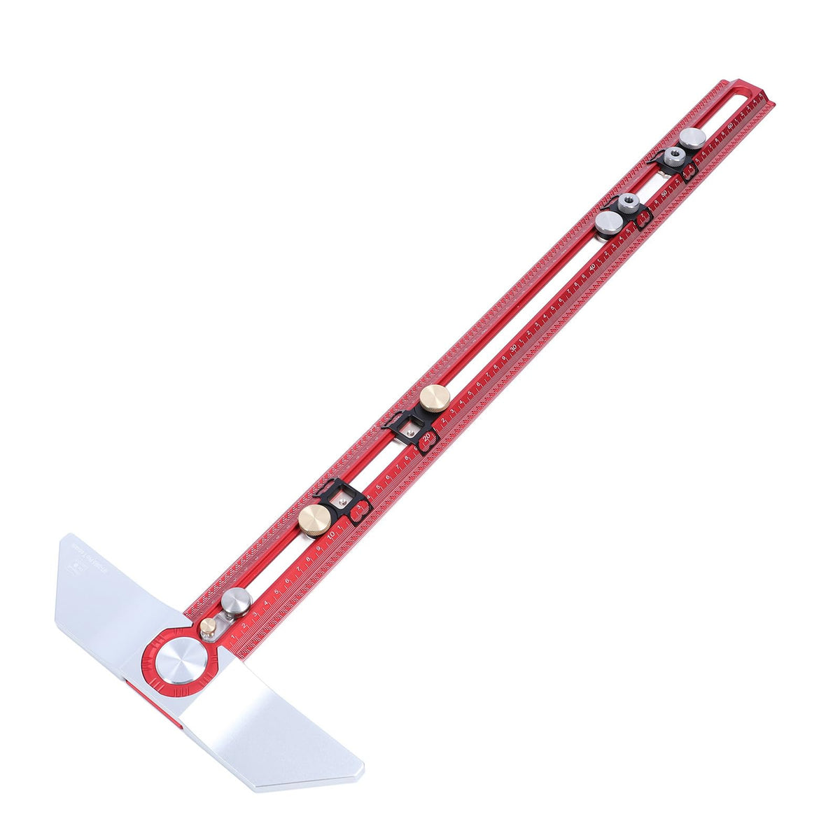 Aluminum T-Ruler with Scriber for Woodworkin
