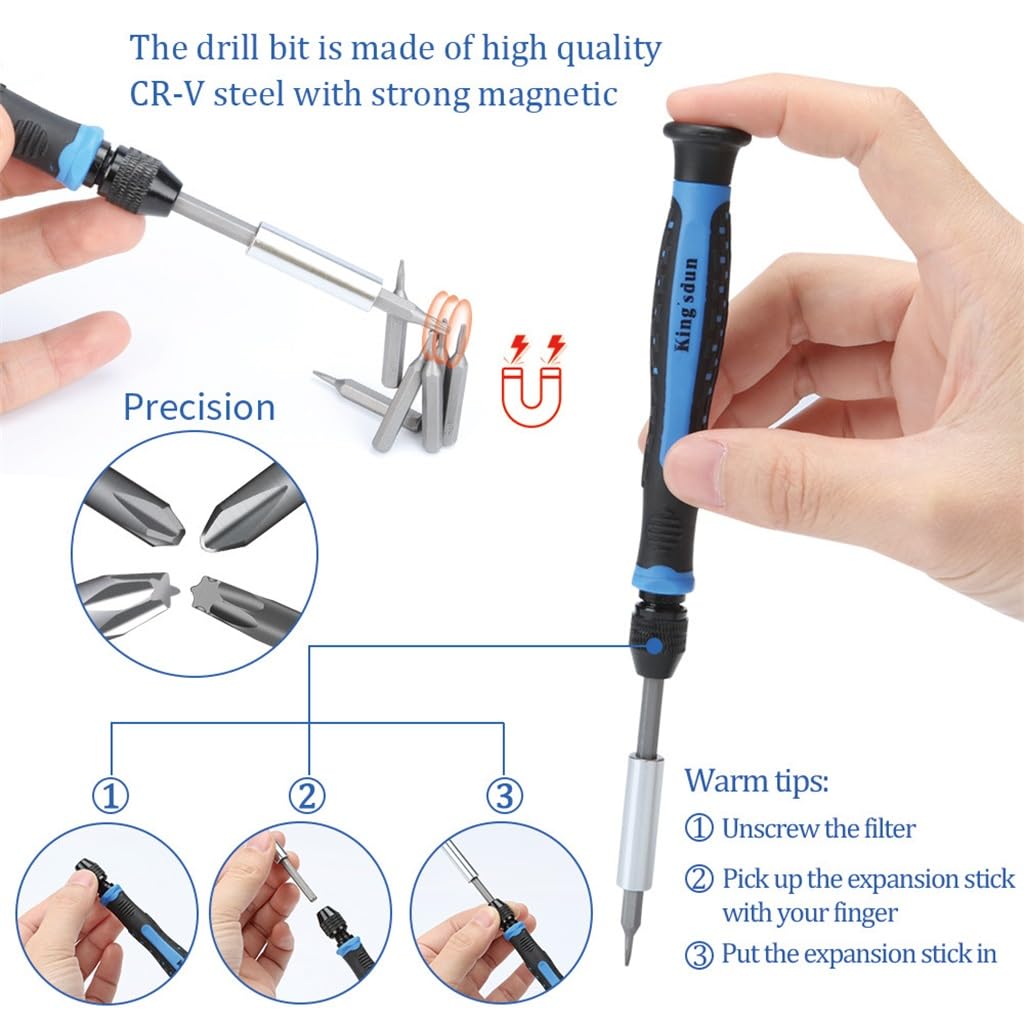 170-Piece Multifunctional Screwdriver & Repair Tool Set