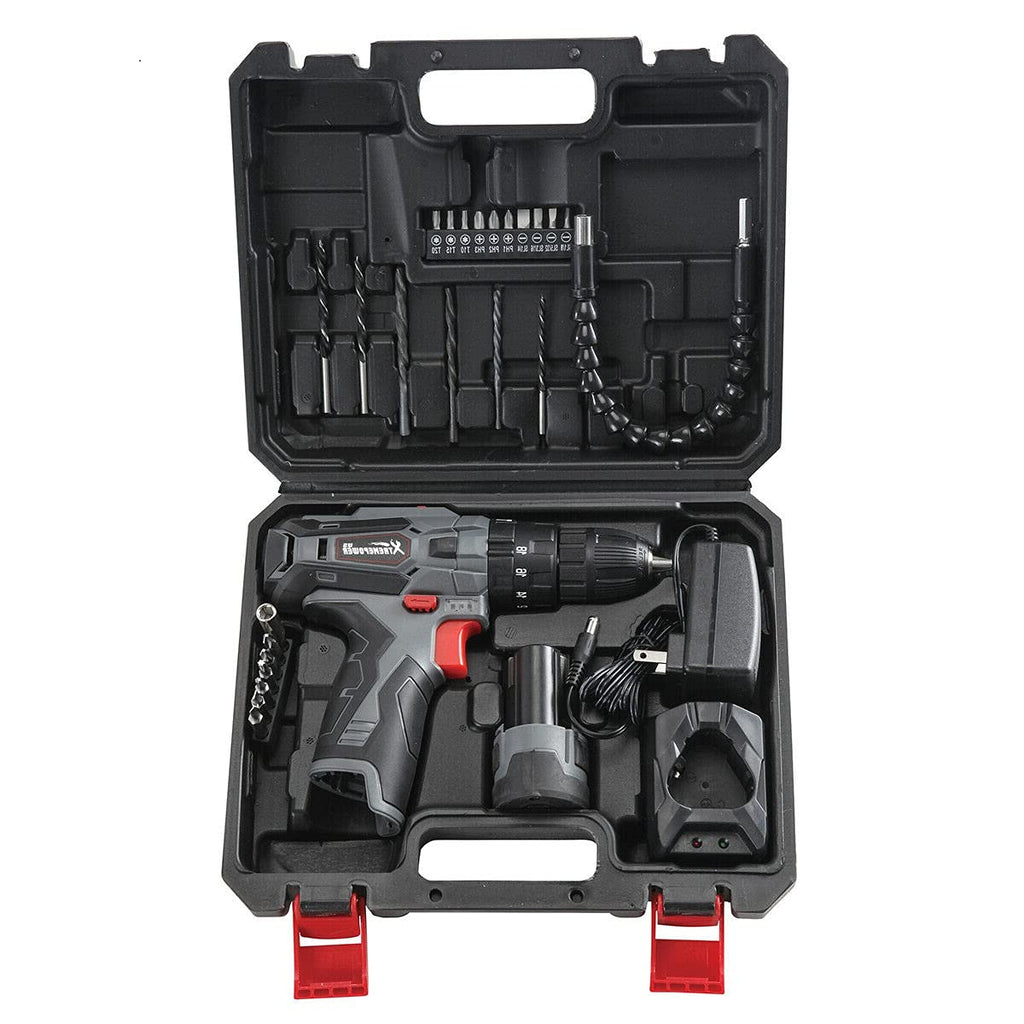 12V Cordless Drill & Electric Screwdriver with Case