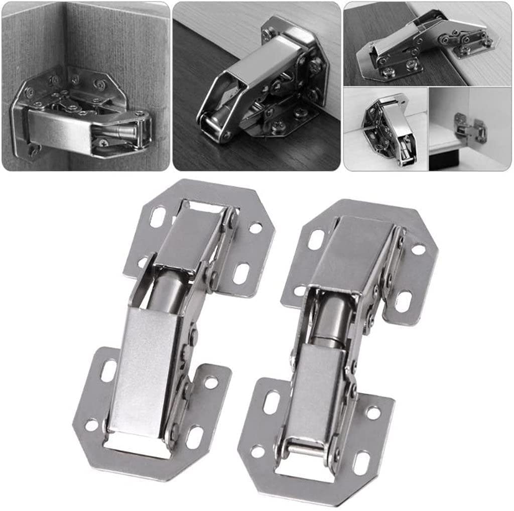 6-Piece 3" Cabinet Door Hinge Set