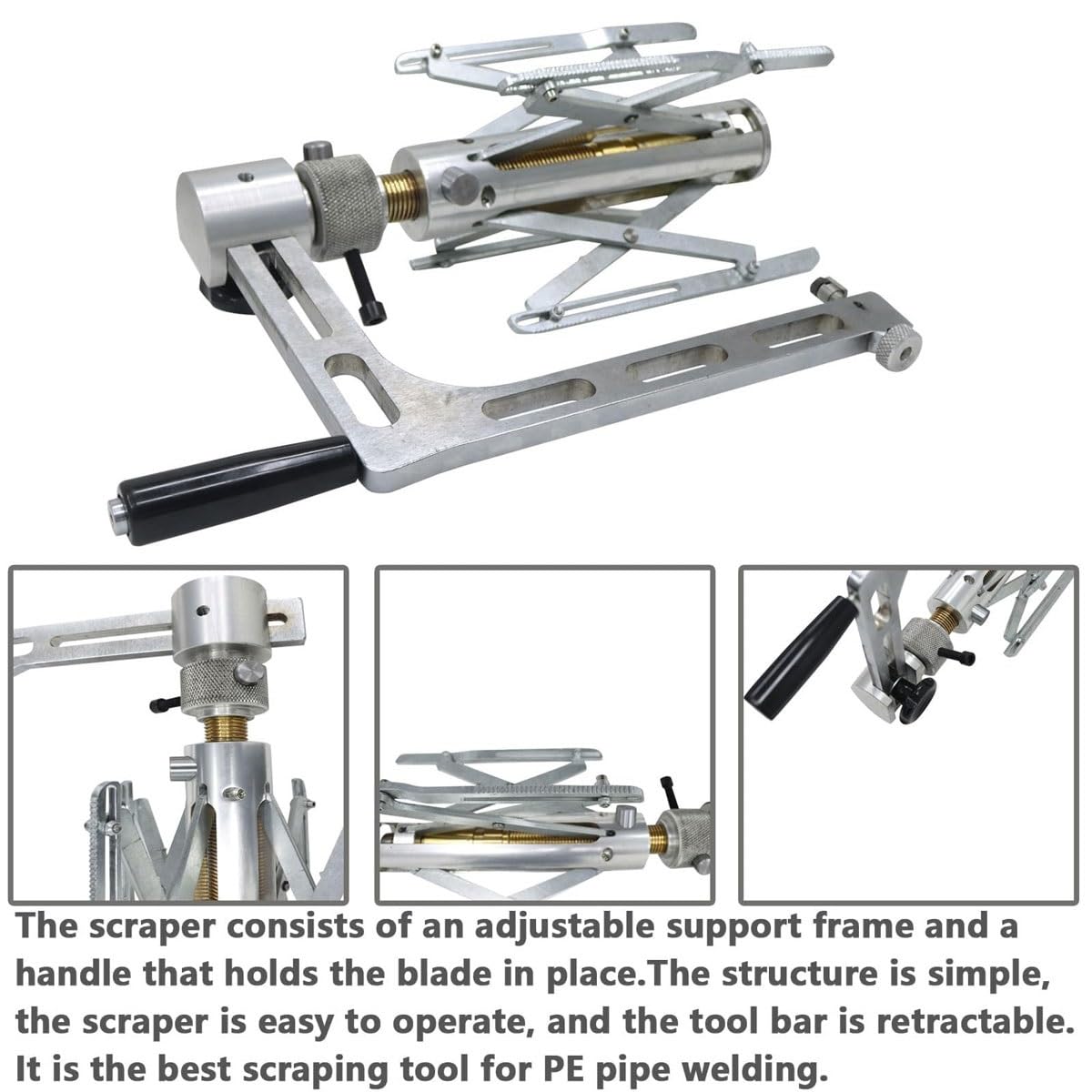 Manual Rotary PE Pipe Scraper Tool