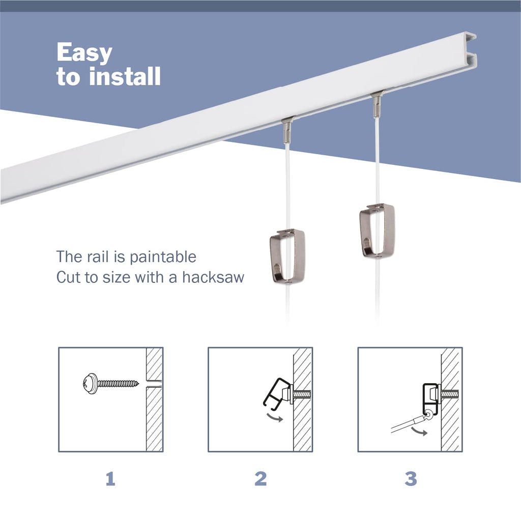 STAS Minirail Picture Hanging System- Complete Kit