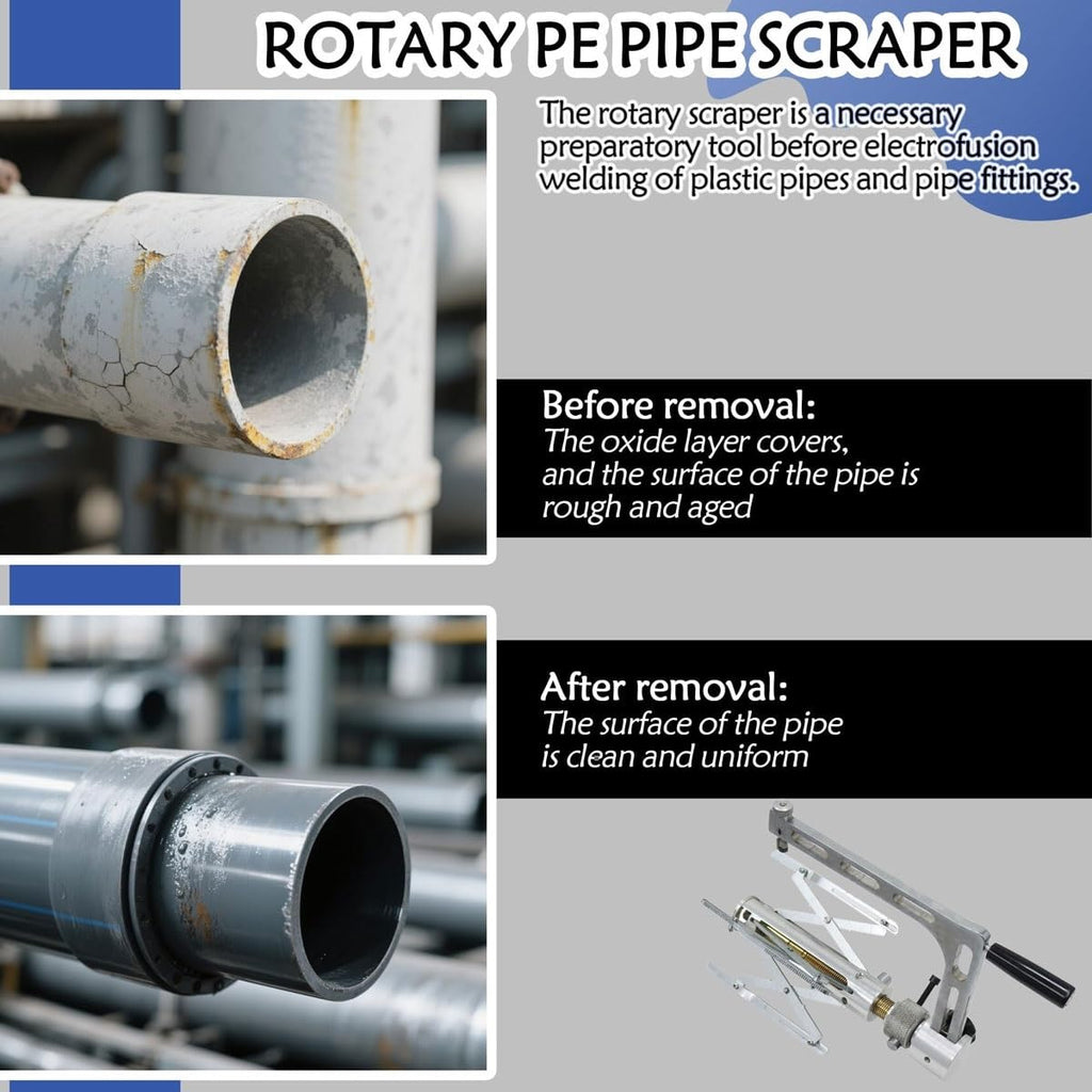 Manual Rotary PE Pipe Scraper Tool