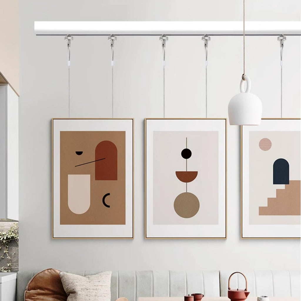 70" Adjustable Gallery Picture Hanging Rail Kit