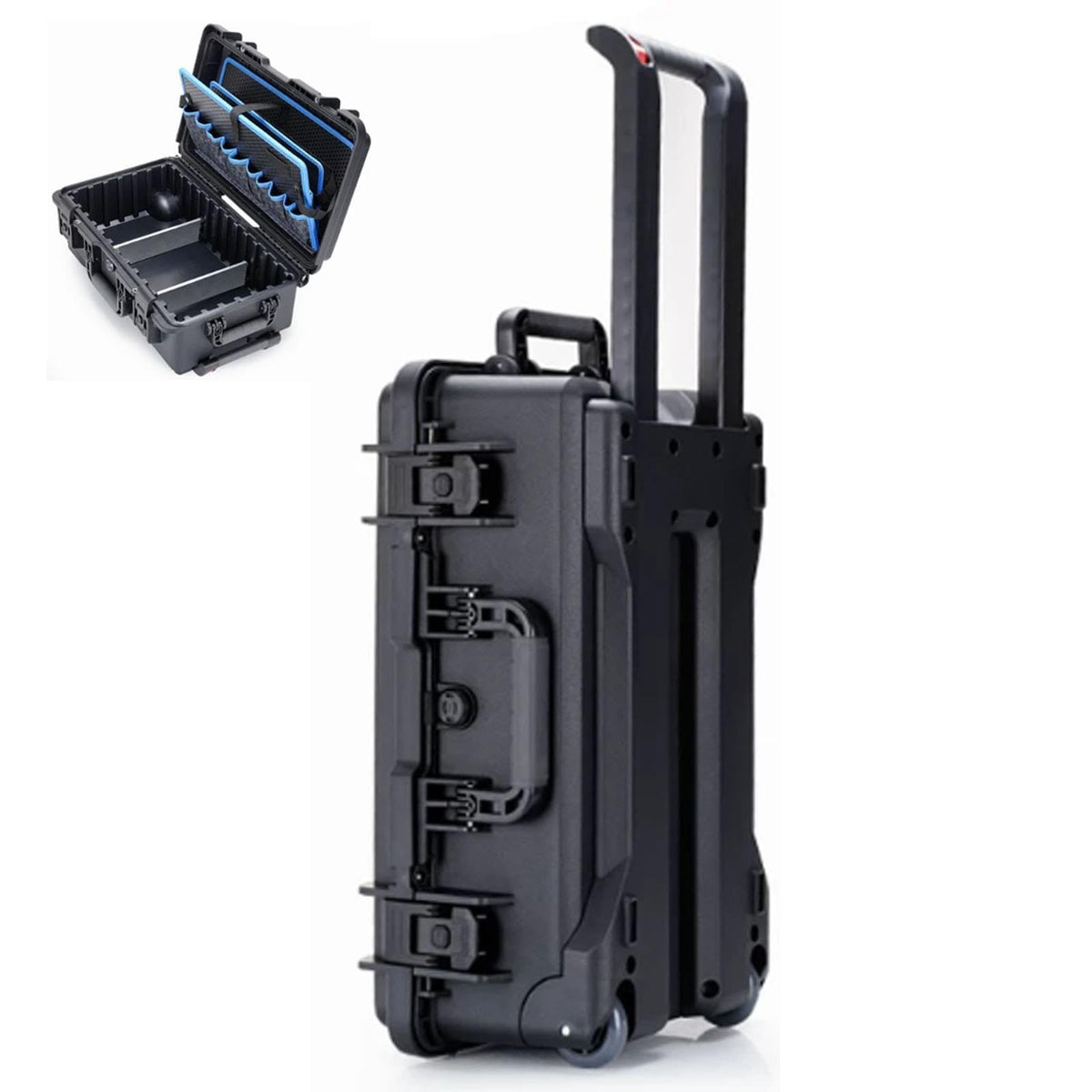 RFBXZPTADNU Multifunctional Aluminum Alloy Pull-Rod Toolbox, Repair Box