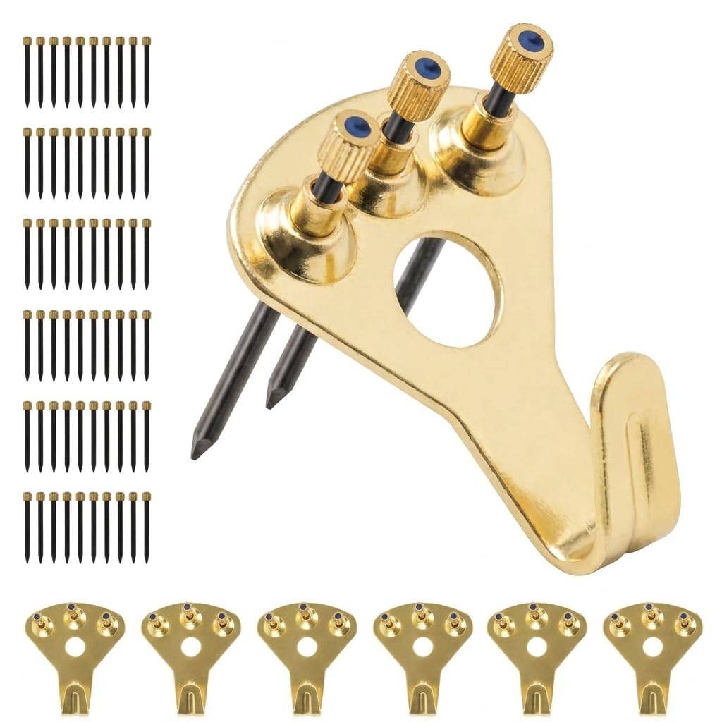 100 lb Heavy-Duty Picture Hangers with Steel Nails