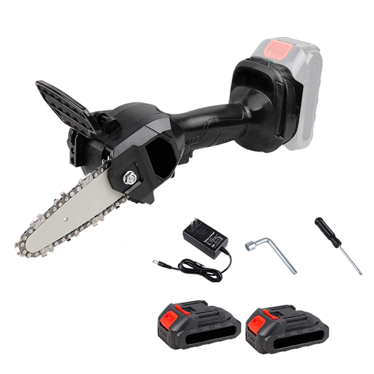 4" Cordless Mini Chainsaw with Rechargeable Battery