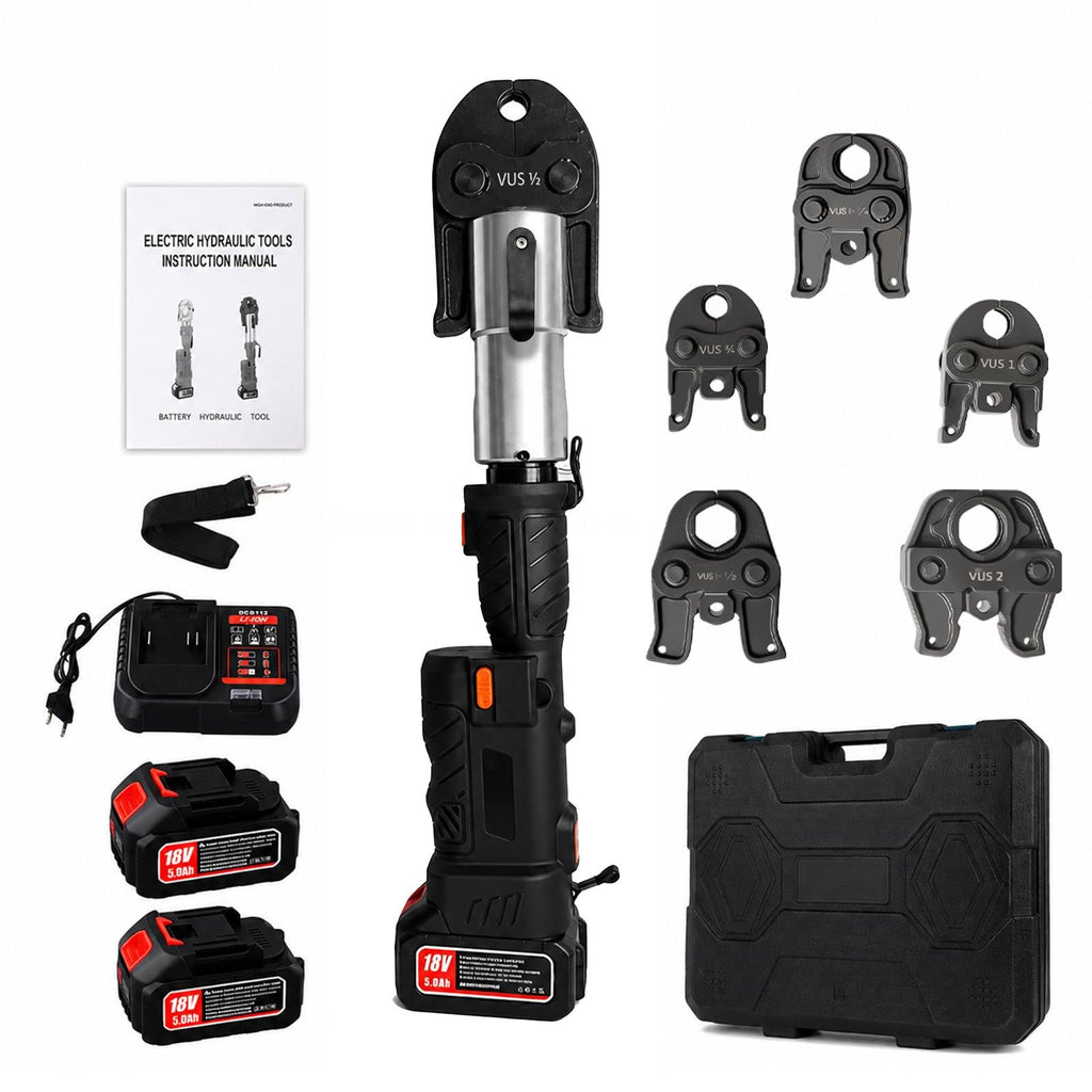 18V Brushless Pipe Press Tool Kit with 3 Jaw