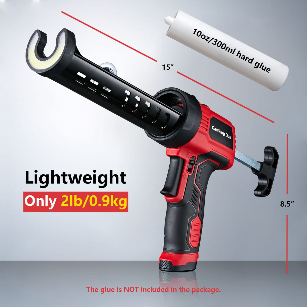 Cordless 10 oz Electric Caulking Gun with LED Light