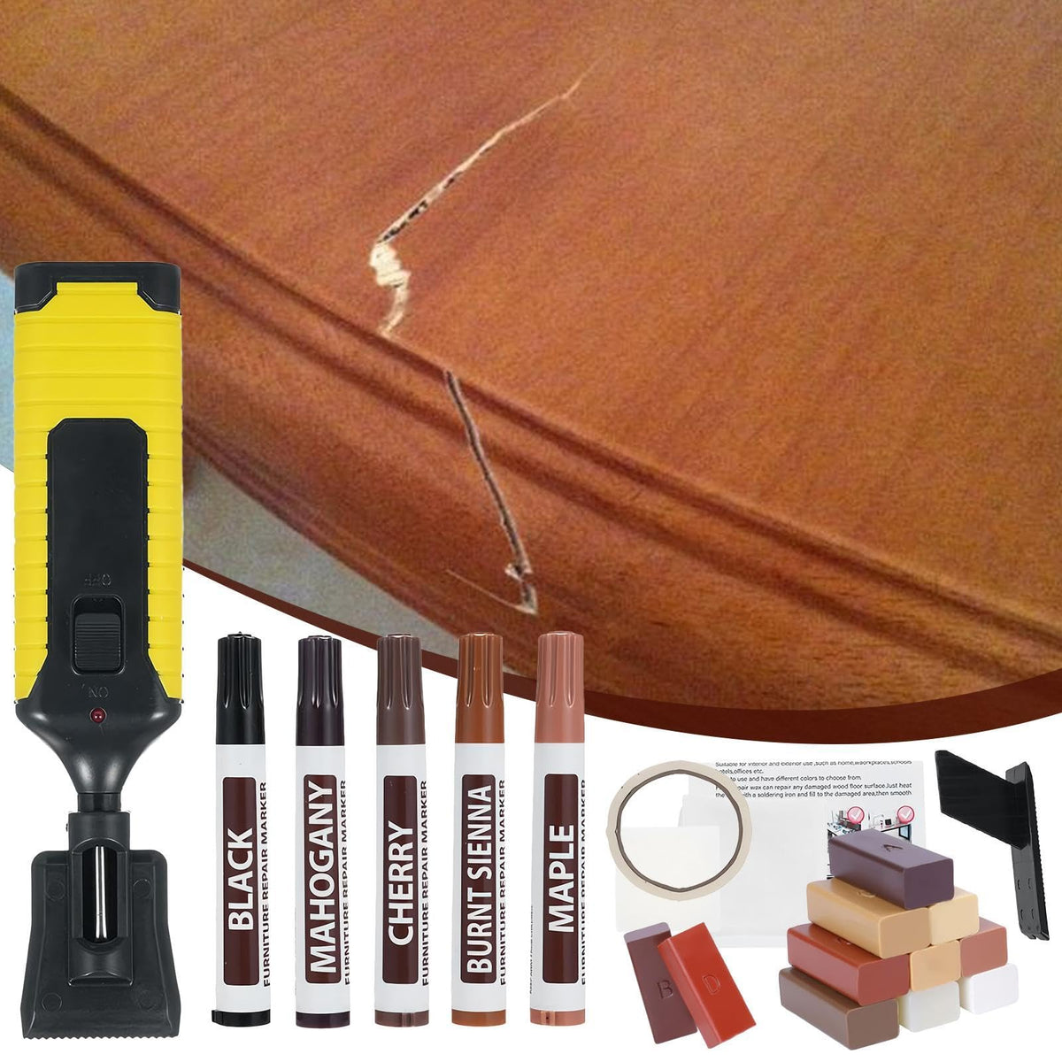 Laminate Floor Repair Kit | 11 Colors Laminate Floor Scratch Repairs