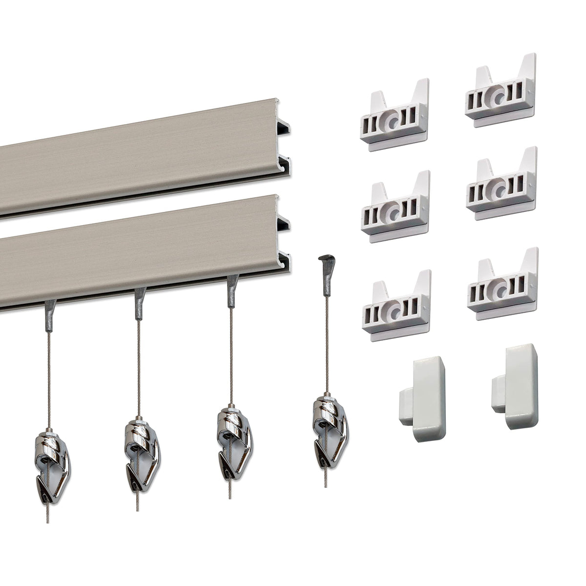 Heavy-Duty Wall Track Picture Hanging System