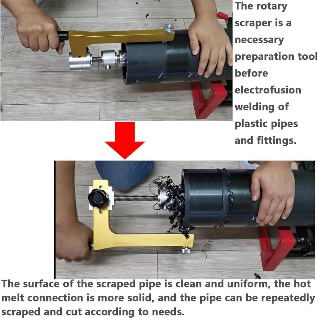 Manual Rotary PE Pipe Scraper Tool