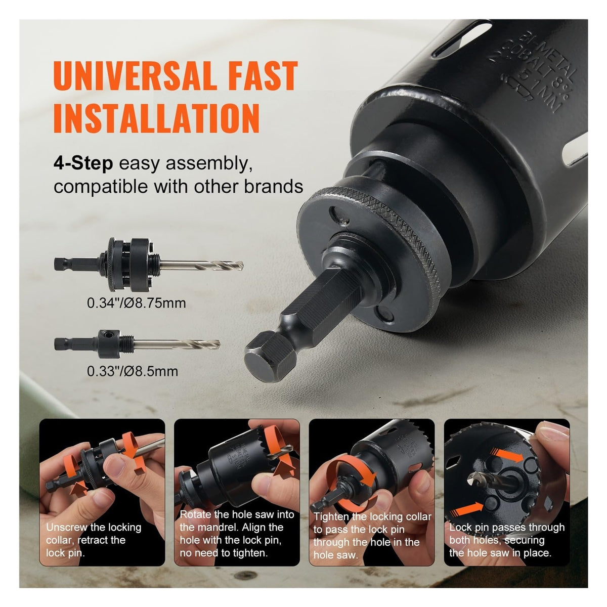 M42 Bi-Metal Hole Saw Kit with Carrying Case
