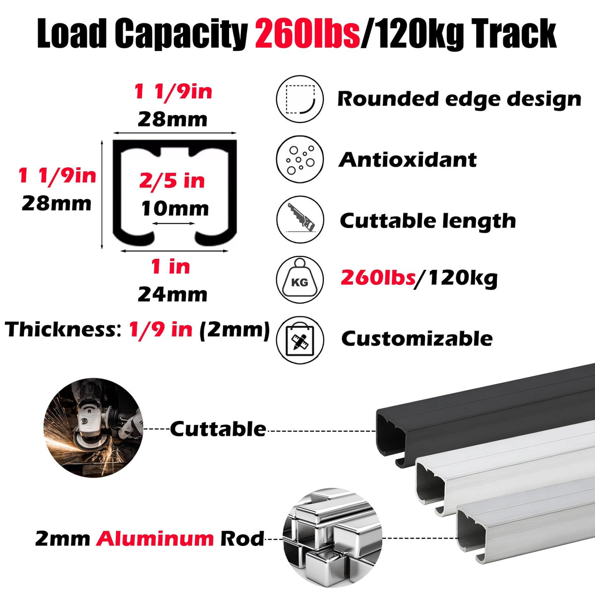 70" Adjustable Gallery Picture Hanging Rail Kit