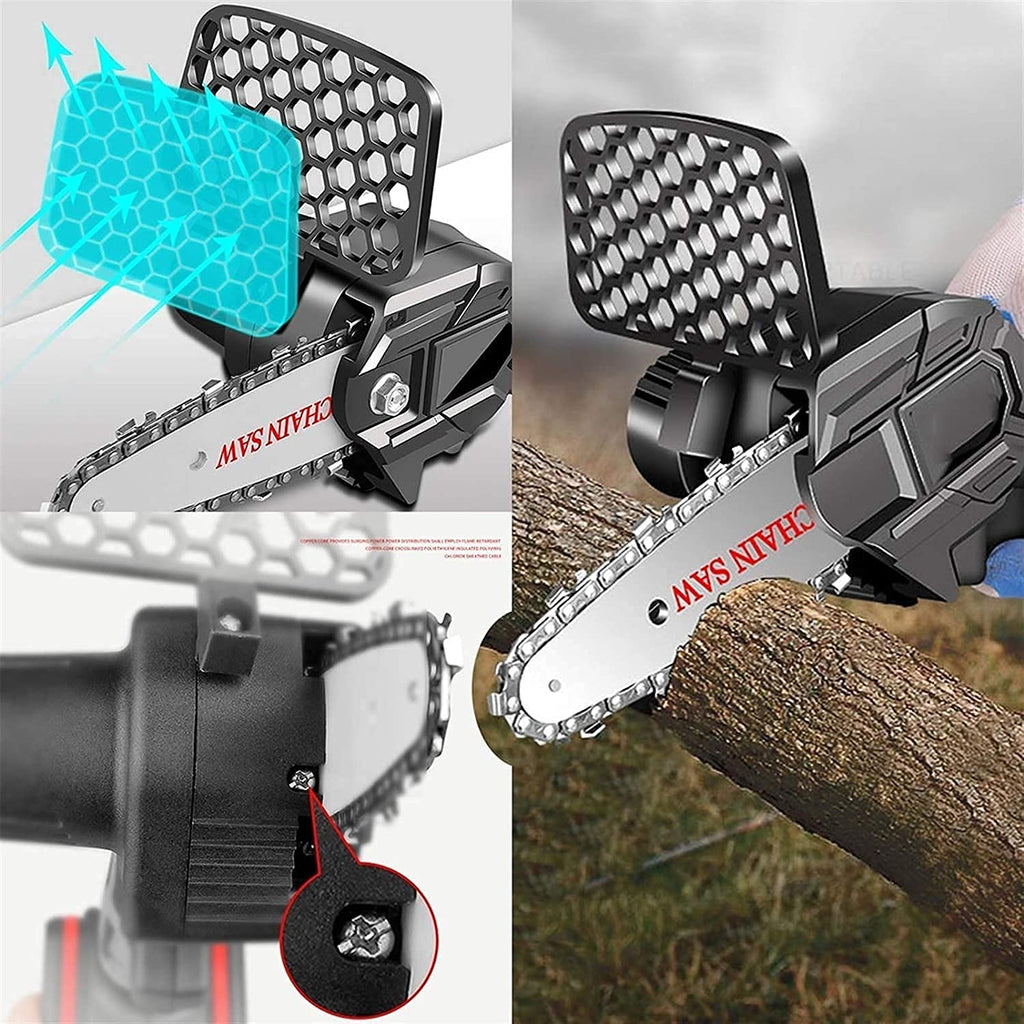 4" 21V Cordless Mini Chainsaw with Battery