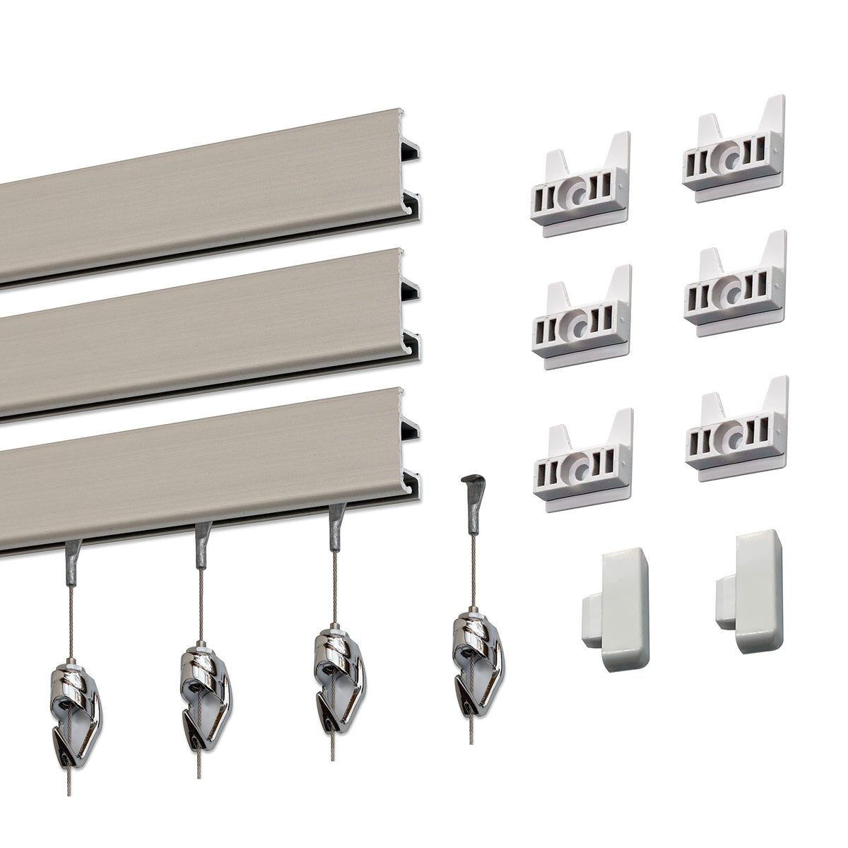 Heavy-Duty Wall Track Picture Hanging System