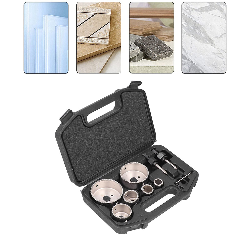 9-Piece Carbide Tile & Glass Hole Saw Set