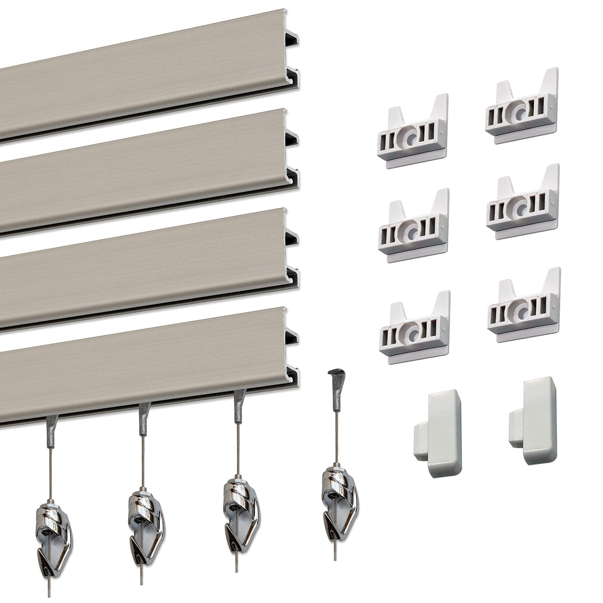 Heavy-Duty Wall Track Picture Hanging System