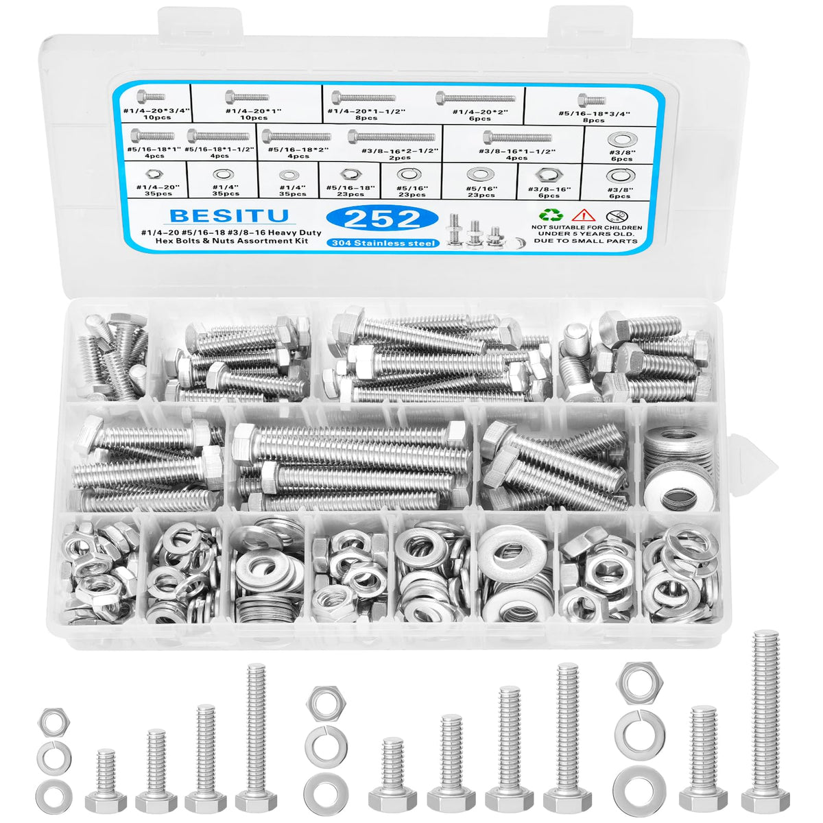 Besitu hex Bolts and Nuts kit