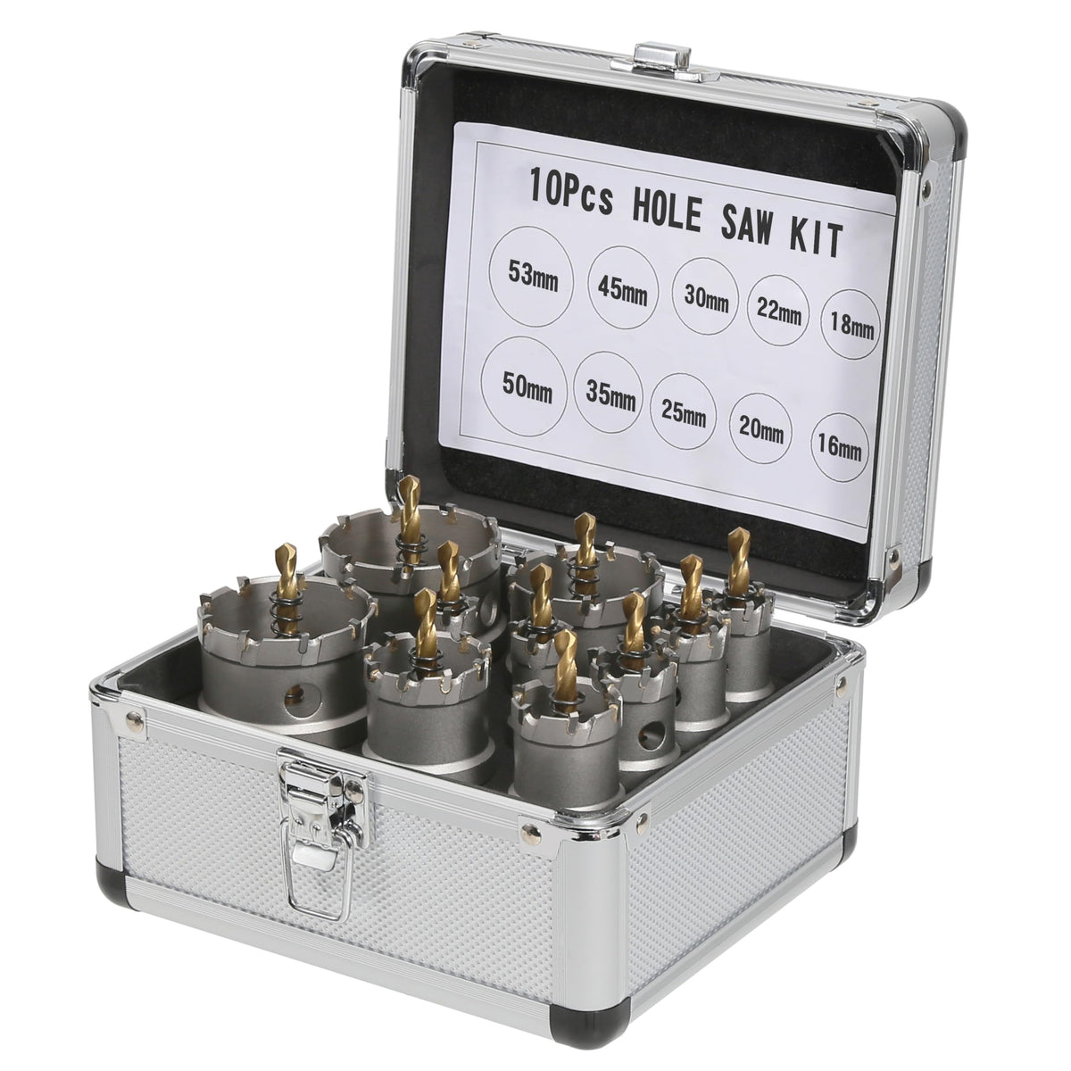 Vearter Carbide Hole Saw Kit for Metal, Heavy Duty Holesaw