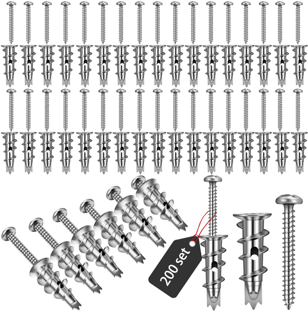 400-Piece Zinc Self-Drilling Drywall Anchor & Screw Kit