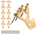 PHS 100 lb Brass Picture Hanging Hooks with Nails