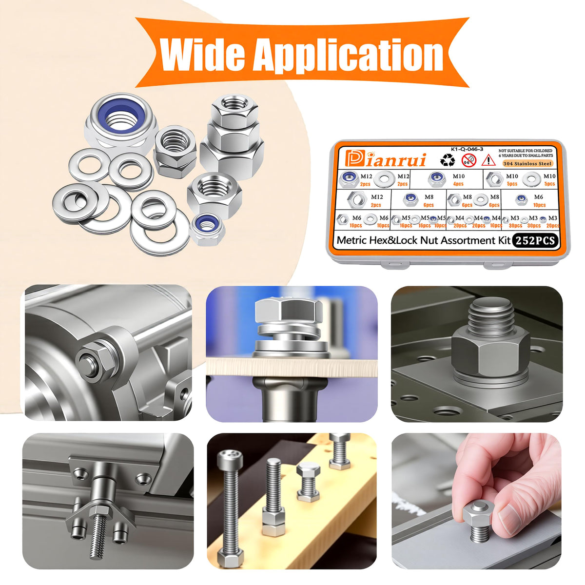 Hex Nut & Flat Washer Assortment Kit