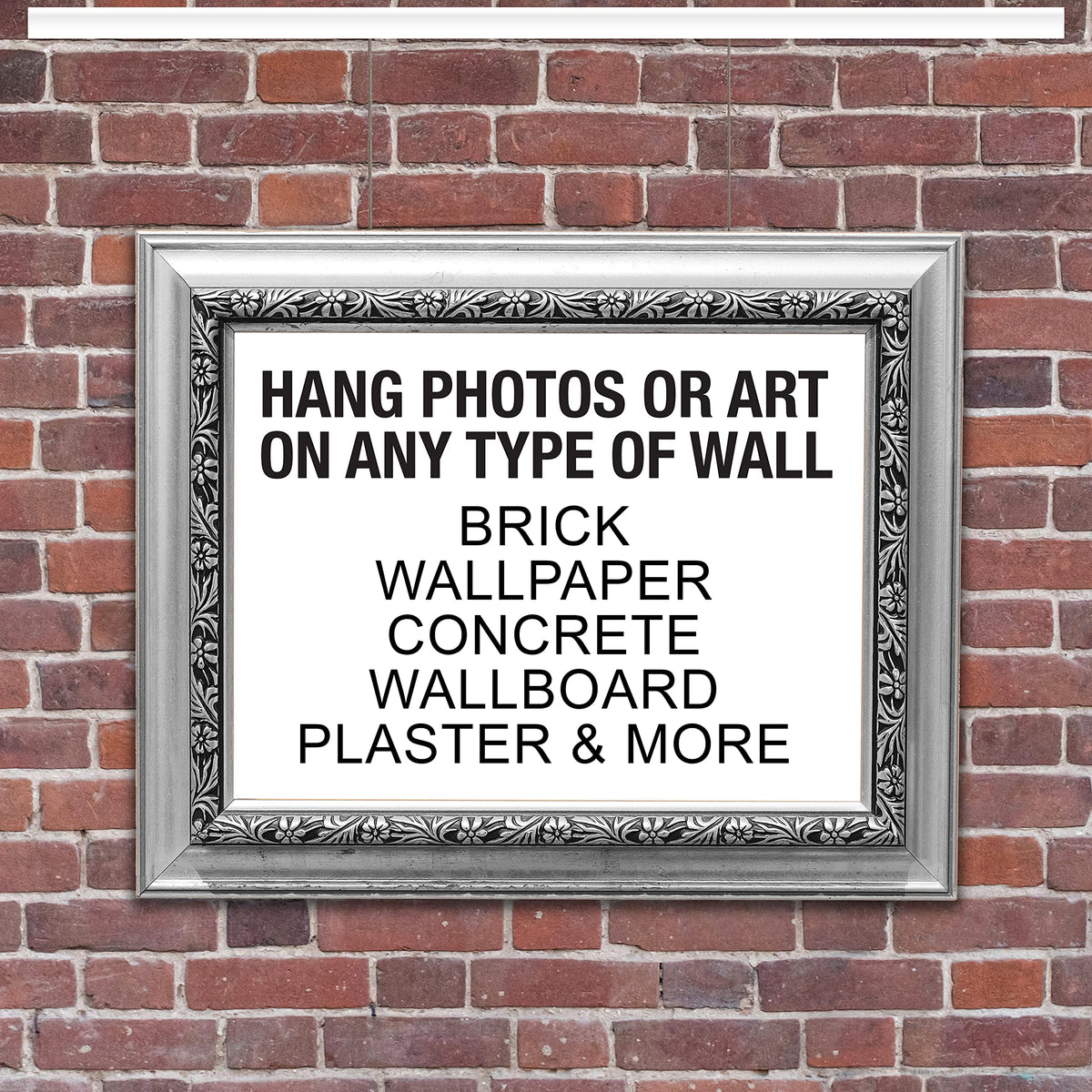 Heavy-Duty Wall Track Picture Hanging System